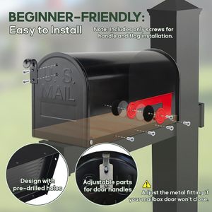 Manufacturer Classic Design Waterproof Anti-Theft Combination Lock Mailbox Parcel <b>Box</b> Vietnam Outdoor Stainless Steel <b>Wall</b> - Product Image 6
