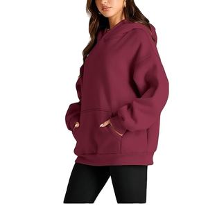 Sudadera con capucha de la mejor calidad para mujer hecha a medida, tela de rizo con ropa de calle gruesa, con capucha, exportación desde BD - Product Image 1