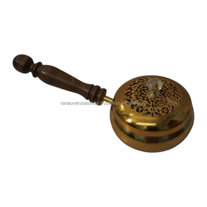 Quemador de Incienso de Hierro Hecho a Mano de Primera Calidad con Mango de Madera, Porta Incienso de Resina para Aromaterapia Tradicional - Product Image 5