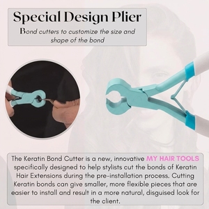 Pinzas para Remover Extensiones de Cabello con Queratina, con Logotipo Personalizado, Acero Inoxidable de Grado Quirúrgico, Doble Resorte, Herramienta OEM para Salón de Belleza - Product Image 5