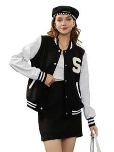 Chaqueta Varsity de Satén Transpirable con Logotipo Personalizado de Nueva Moda para Mujer, Fabricante Profesional, Diseño Único - Product Image 4