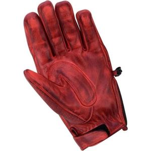Gants de moto en cuir véritable ciré pour hommes et femmes, protection durable des mains du pilote, design style course - Product Image 5