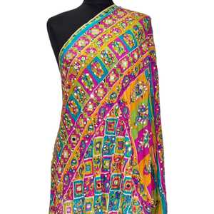 Mirror Work <b>Shawls</b> Traditional Scarves <b>Shawls</b> & Hijab Elegant Embroidered Fashion Wrap <b>for</b> Women <b>Wedding</b> Party Wear - Product Image 1