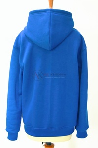 Sweat-shirt à capuche zippé décontracté pour homme <span class=keywords><strong>bleu</strong></span> <span class=keywords><strong>roi</strong></span>, en molleton doux 100 % coton respirant avec poche, fournisseur de sweats personnalisés, style streetwear hip-hop - Product Image 2