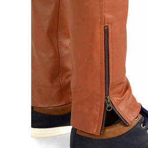 Pantalones de Cuero para Hombre de Alta Calidad, Diseño Clásico, Cuero Suave y Duradero, Transpirable, Cómodo, para Uso Diario - Product Image 5