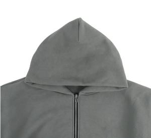 Premium Quality Women's Heavyweight <b>Full</b> <b>Zip</b> <b>Hoodie</b> 100% Cotton Puff Printed Design Custom Zipper Embroidered for Winter - Product Image 5