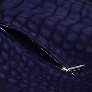 Blouson en cuir tendance, blousons bomber en cuir de vachette, cuir de crocodile véritable avec taille personnalisée, logo de marque, blouson en cuir pour homme - Product Image 3