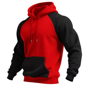 Nouveau sweat à capuche zippé en polaire 100 % coton écologique pour sports de plein air automne-hiver, couleur contrastante, tendance et à la mode - Product Image 3