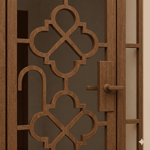 KHP Traditional Wrought Iron Security Decorative Entry Doors Manual <b>Swing</b> Exterior Anti-Theft Safety Finished Surface 1 Year - Product Image 6