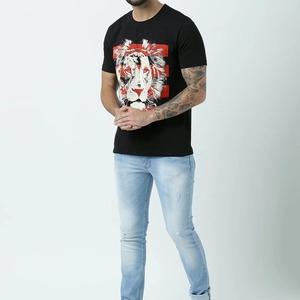Ropa Deportiva Oversize 100% Algodón para Hombre, Camiseta de Fitness Personalizada con MOQ Bajo, Material Sólido, Venta al Por Mayor - Product Image 2