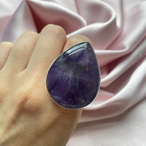 Handmade <b>Amethyst</b> Ring 925 Sterling Silver Gemstone Luxury Jewelry Elegant Ring Gift For Women Fine Jewelry - Product Image 6