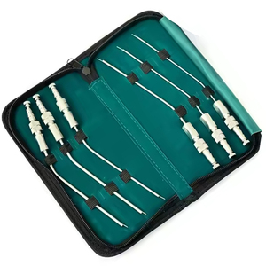 Juego de 6 Tubos de Succión Frazier de Acero Inoxidable Reutilizables, Instrumentos Quirúrgicos de Diagnóstico ORL, Juego de Cánulas de Succión Médicas - Product Image 6