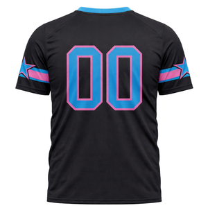 เสื้อฟุตบอลแบบซับลิเมชั่นสั่งทำพิเศษ คอวี ระบายอากาศได้ดี ผลิตจากโพลีเอสเตอร์ ชุดยูนิฟอร์มทีม รับผลิตแบบ OEM ODM จำนวนมาก - Product Image 3