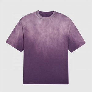 Fabricant de t-shirts surdimensionnés vintage 100% coton pour hommes délavés au soleil à l'acide pour un look décontracté - Product Image 1