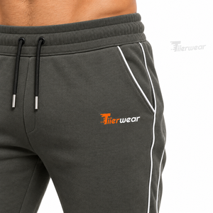 Performance <b>Skinny</b> <b>Jogger</b> Pants for <b>Men</b> Polyester Spandex Slim <b>Fit</b> Training Gym Running Track Pants Custom OEM Private Label - Product Image 5