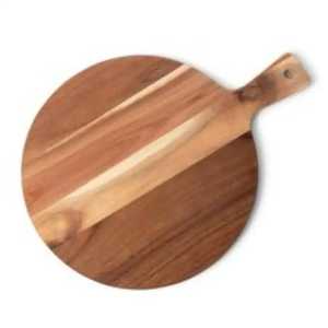 Planche à découper en bois massif robuste, épaisse, rectangulaire, à grain transversal, avec poignées, pour la viande, non toxique - Product Image 5