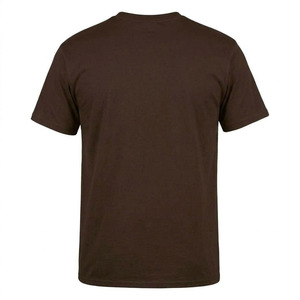 T-shirt décontracté en coton 100% brun foncé de qualité supérieure, col rond, imprimé sur le devant, t-shirt personnalisé pour hommes et femmes - Product Image 3
