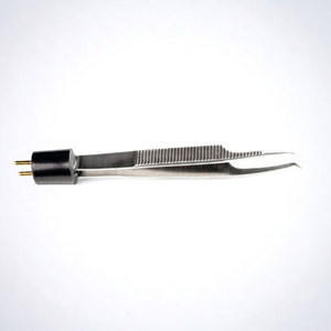 Pinces bipolaires McPherson angulées non isolées 10,2 cm avec pointe de 0,5 mm, instrument chirurgical de style McPherson isolé - Product Image 2