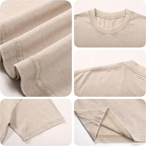 T-shirt Homme Vintage en Coton Lourd Tricoté Vert Olive Uni, Écologique, Anti-boulochage, Respirant, Coupe Slim, Style Y2K Streetwear - Product Image 5