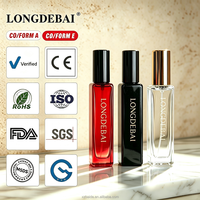 Botella de Perfume Cuadrada Vacía al por Mayor, Mini Botella de Perfume de Vidrio de 3ml 5ml 8ml 10ml 15ml 20ml con Caja de Embalaje