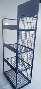 Heavy Duty Metal Casual Indoor <b>Display</b> <b>Rack</b> with Easy Assembly 4 Shelves Wall-Mounted Multi-Purpose Retail Storage Shelf - Product Image 3