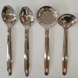 Ustensiles de cuisine en acier inoxydable pour cuisiner et servir, compatibles lave-vaisselle, antidérapants, légers - Product Image 4