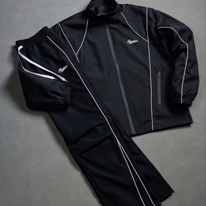 Rainbow <b>Spray</b> Premium Vintage <b>Style</b> Breathable Lightweight 2-in-1 Design Streetwear Apparel Manufacturer Hiking Sport Tracksuits - Product Image 1