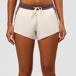 Shorts Deportivos para Mujer con Bloques de Color, Cintura Alta Elástica, Ajuste Regular, Secado Rápido, Tejido Ecológico, Resistente al Viento, Estampado de Leopardo, para Entrenamiento - Product Image 4