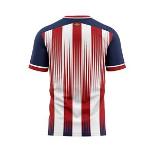 Maillot de sport en gros à séchage rapide, anti-transpiration, en tissu polyester recyclé, avec design imprimé par sublimation personnalisé et logo d'équipe sur mesure - Product Image 2