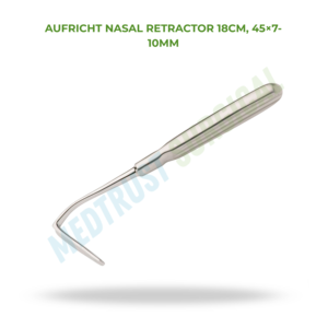 เครื่องมือผ่าตัดกระดูกสันหลังและระบบประสาท Aufricht Nasal Retractor ขนาด 18 ซม. 45x7 10 มม. สำหรับการดึงกล้ามเนื้อจมูก - Product Image 2