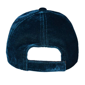 Casquette de baseball unisexe en velours noir uni, 6 panneaux, ajustable, décontractée, pour adultes, à porter en toutes saisons - Product Image 3