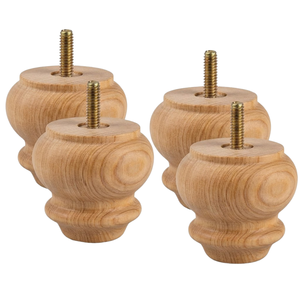 Patas de Muebles de Madera Maciza Personalizadas, Patas de Soporte Decorativas Resistentes para Sofás, para Diseño de Muebles Contemporáneos para el Hogar, Hoteles y Oficinas - Product Image 1