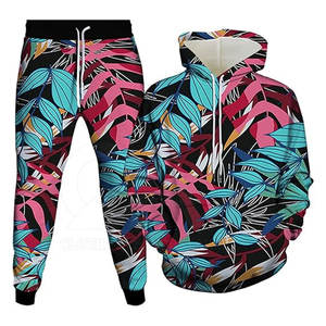 Conjunto Deportivo de Felpa con Capucha y Pantalones Jogger para Hombre, Estampado Informal, Personalizado, Invierno 2026 - Product Image 2