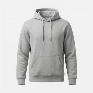 Sweat à capuche pour homme 100% coton, tissu molletonné français, qualité supérieure, poids lourd, coupe ample, logo personnalisé, doux, chaud, vêtements d'hiver - Product Image 1