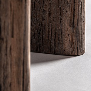 <b>Rustic</b> Wooden Coffee Table Handmade Solid Wood Natural Finish Living Room Furniture - Product Image 3