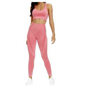Conjuntos de yoga al por mayor, conjunto deportivo para mujer, ropa de gimnasio y fitness para exteriores, conjuntos de yoga ligeros para chicas con logo personalizado - Product Image 1