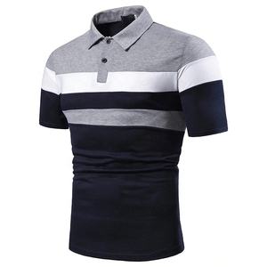 Camiseta Polo Personalizada al por Mayor para Hombre, Tela de Algodón Suave, Camisetas Polo Lisas para Vacaciones, Combinación de Colores - Product Image 2