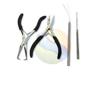 Pince à extensions de cheveux ProGrip Micro Ring – Outil de retrait de perles de haute qualité avec poignée en caoutchouc, matériau composite - Product Image 3