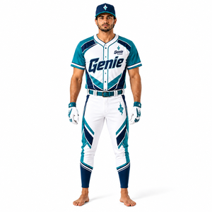 Matériaux et construction durables. Uniforme de baseball moderne conçu pour la vitesse, la flexibilité et un confort respirant, avec des caractéristiques premium. - Product Image 1