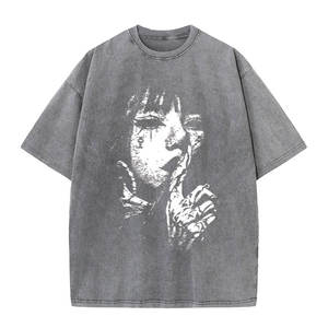 เสื้อยืดผู้ชายลายพิมพ์เรียบแบบย้อมสีสไตล์วินเทจ พร้อมโลโก้ปรับแต่งได้ ลายกราฟิกทันสมัย ผ้าเนื้อดี สวมใส่สบาย - Product Image 3