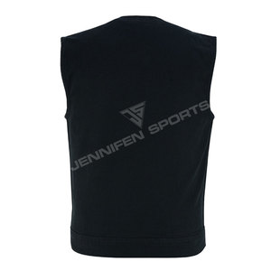 Chaleco de lona 100% algodón para hombre, hecho a medida, para motociclistas, ropa de cuero para clubes de motociclistas y grupos de motociclistas, ideal para el verano. - Product Image 5