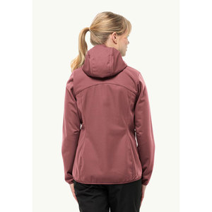 Veste softshell pour femme avec logo personnalisé, coupe-vent, imperméable, pour la randonnée, avec poche zippée - Product Image 2