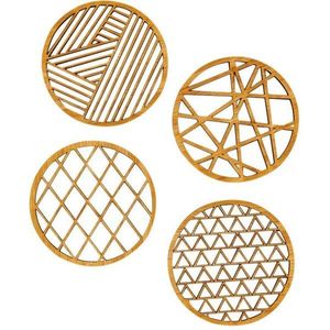 RR ENTERPRISES Sous-verre promotionnel réutilisable en bois Modèle RR202513478 pour usage quotidien - Product Image 2