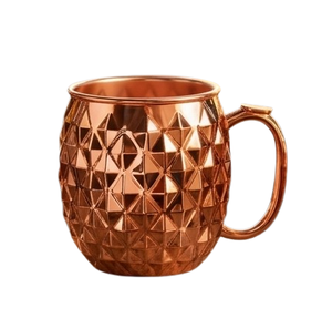 Medium Size Metal Handle <b>Large</b> Selling Copper <b>Mug</b> Drinkware Cocktail Serving <b>Mug</b> for Home Metal Julep Cup for Crushed Ice - Product Image 5