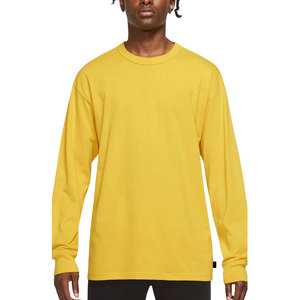 T-shirts unisexes surdimensionnés à manches longues en coton personnalisés pour hommes, à séchage rapide, motif uni, col rond, pour l'été – Vente en gros - Product Image 3