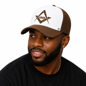 Casquette en tissu maillé brodé pour vêtements maçonniques, insignes et tenues de la Fraternité et de la Sororité grecques - Product Image 4