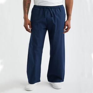 Pantalones Deportivos de Lona para Hombre, Cintura Alta, Cordón Elástico, Estilo Casual, Bolsillos Laterales, Tejido Transpirable, para Otoño - Product Image 4
