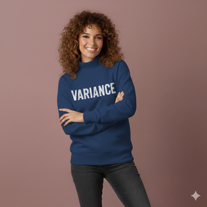 Sudadera Negra de Cuello Redondo para Mujer, Manga Larga, Tejido de Algodón, Estampado de Letras, Logotipo Variance en la Parte Delantera, Prenda Otoñal Transpirable - Product Image 6