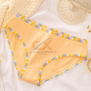 Women's <b>Low</b>-Rise Comfortable Hipster Solid Color Soft 100% Cotton Breathable Seamless Underwear Anti-Bacterial Flexible Daily - Product Image 3