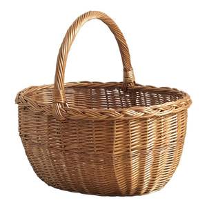 PRODUCTOS ÚNICOS: Cesta Redonda de Ratán para Frutas, Pan y Verduras, Cesta de Almacenamiento para Cocina - Product Image 1